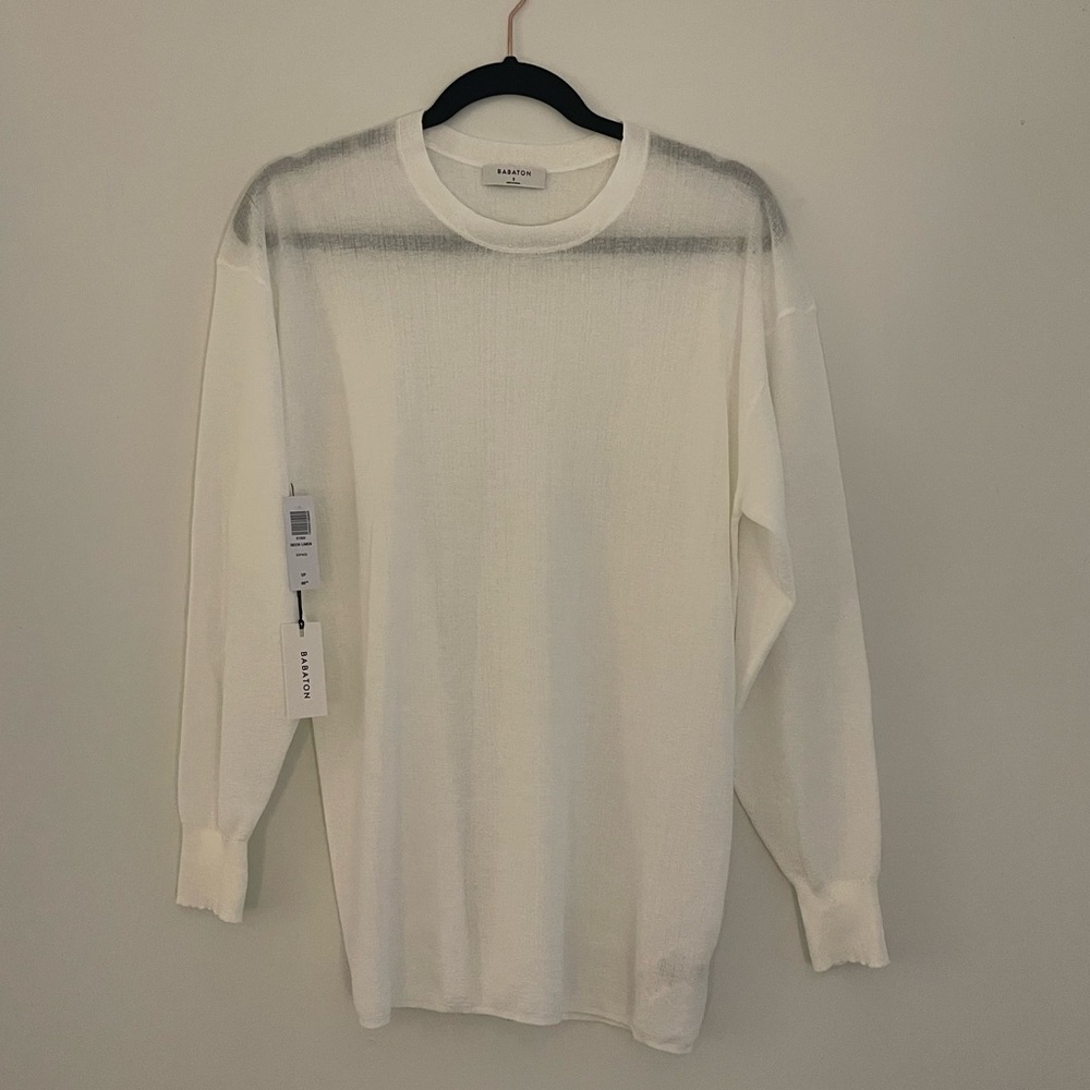 NWT Beck Linen Aritzia Babaton Sweater